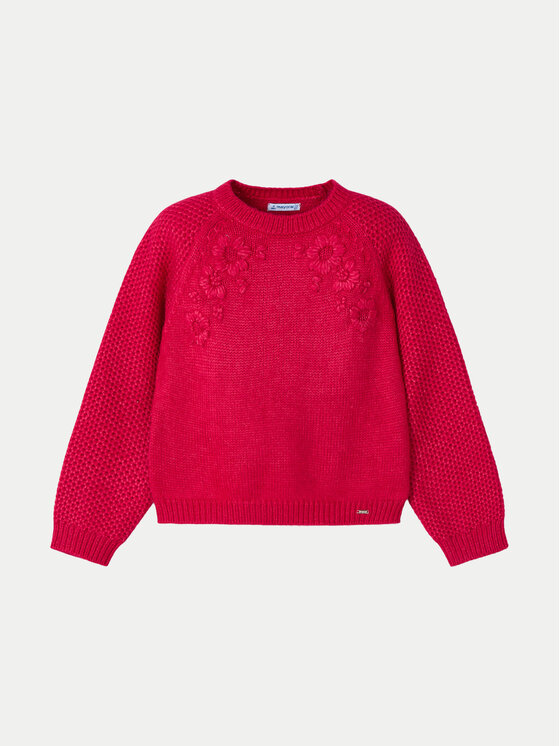 Mayoral Sweter 4354 Czerwony Regular Fit