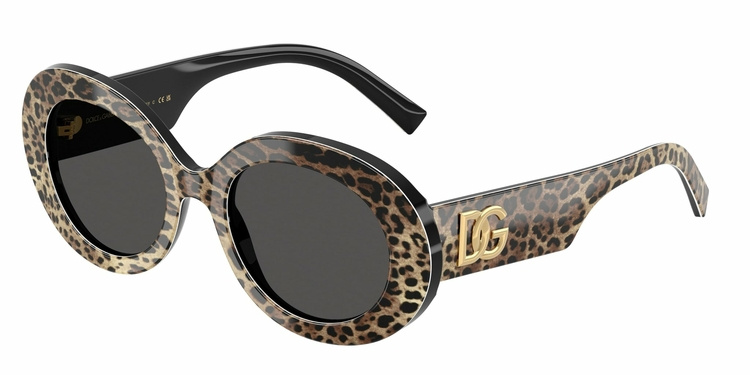 Okulary Przeciwsłoneczne Dolce & Gabbana DG 4448 Top Leo On Black