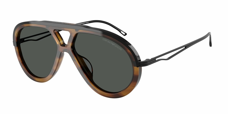 Okulary Przeciwsłoneczne Emporio Armani EA 4242U Shiny Striped Brown