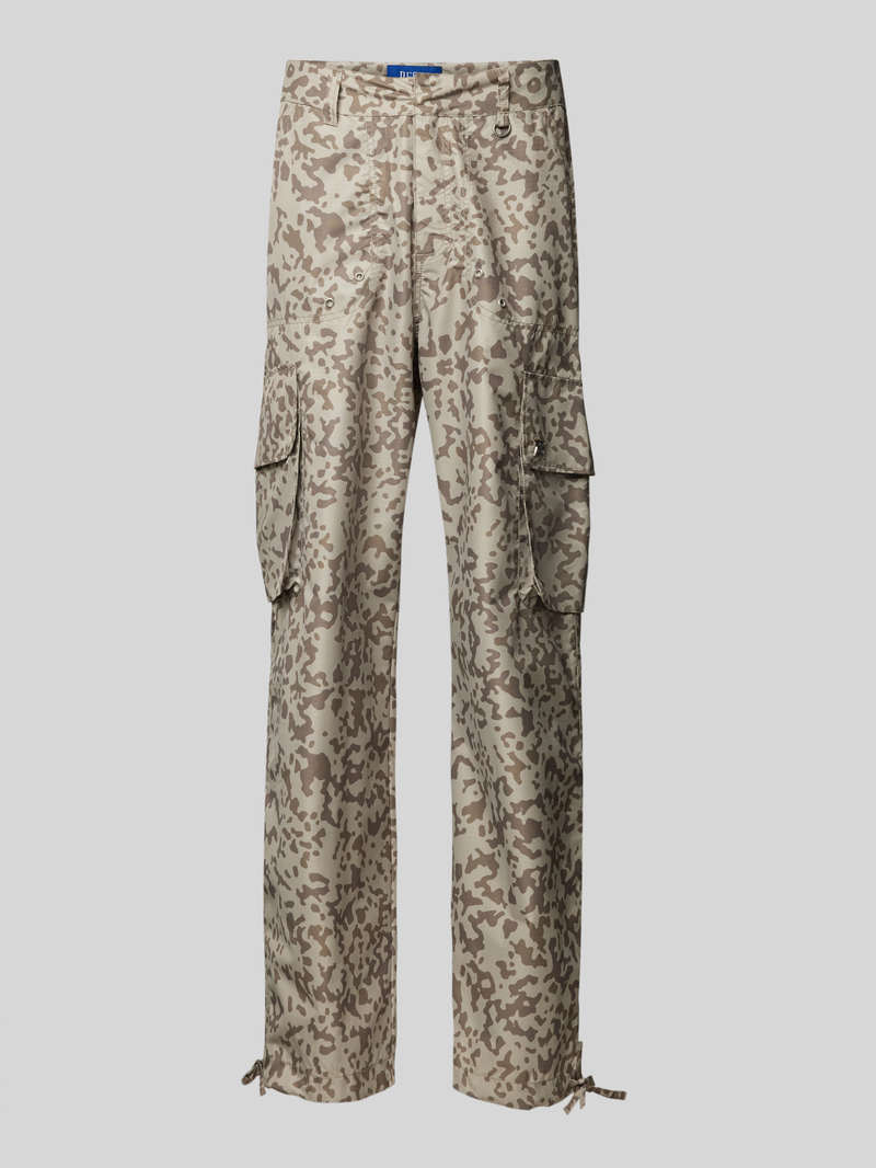 Spodnie cargo o kroju baggy fit z aplikacją