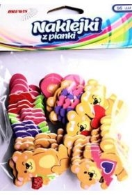 Naklejki z pianki Misie z sercem 36szt