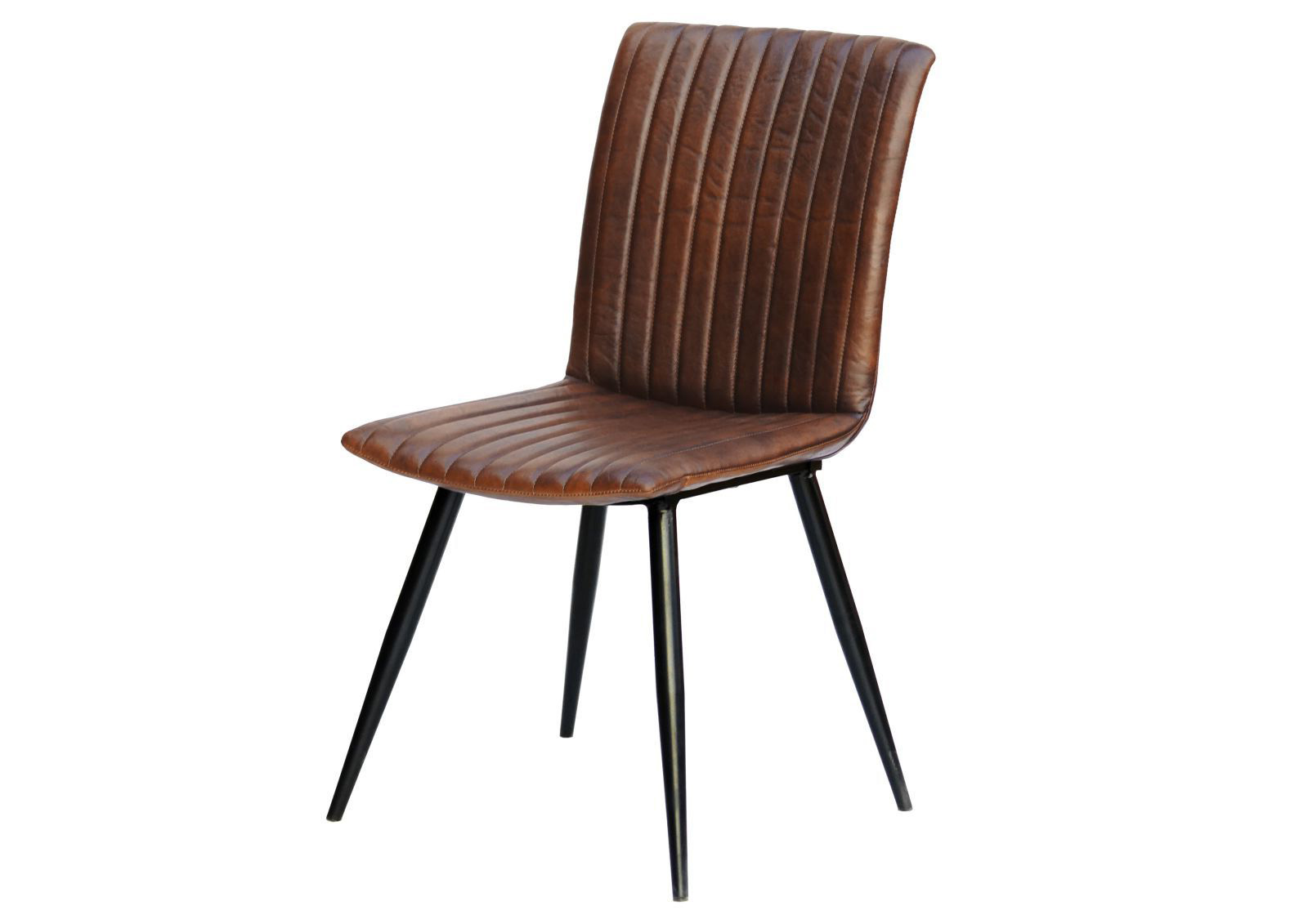 Krzesło Skórzane Iron Label #09 Skóra Naturalna I Metal 44X56X89 Cm (1) B 7863