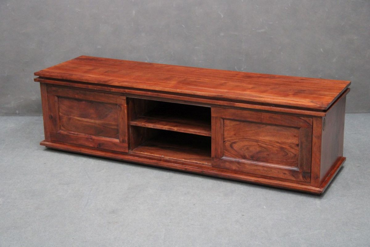 Szafka Rtv Oxford #450 Drewniana 160X45X45 Cm Akacja Lakierowana B 2616