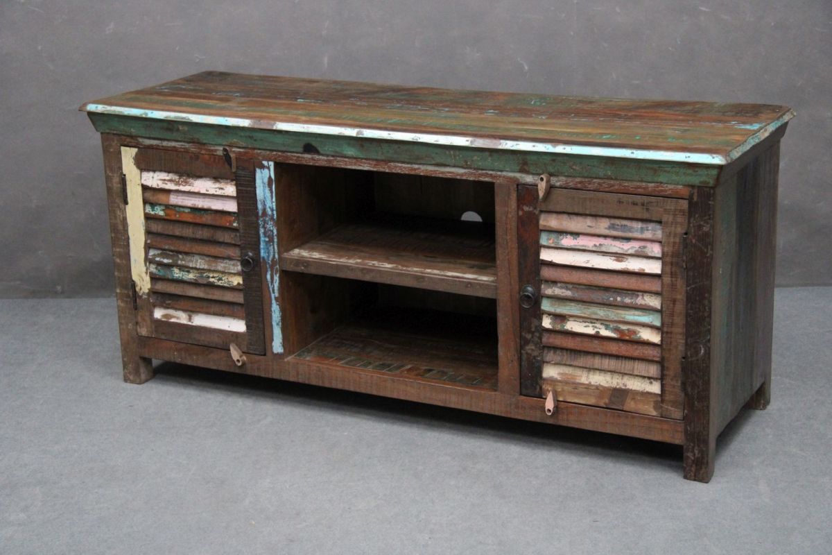 Szafka Rtv Avadi #18 Lakierowane Drewno Z Odzysku 153X51X69 (1) B 2205