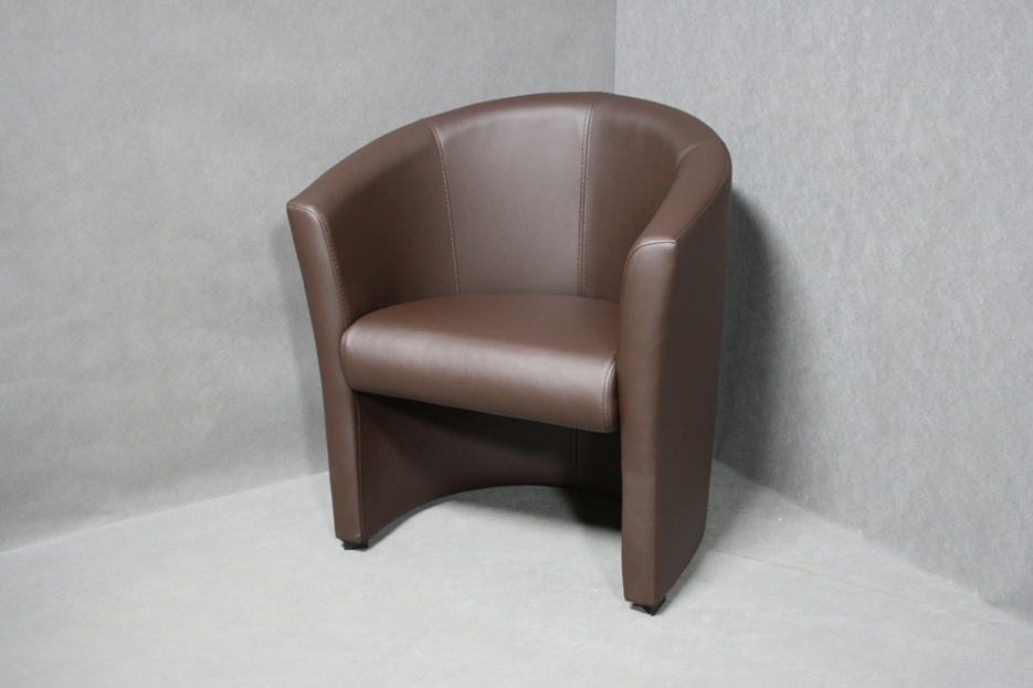 Fotel Ben Tapicerowany Brązowy 70X60X75 Cm B 1842