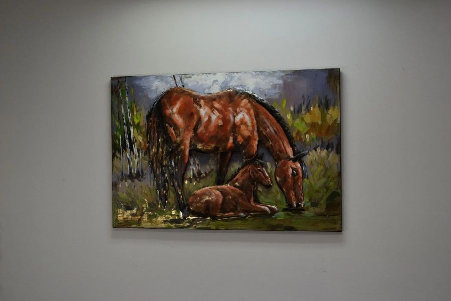 Obraz 3D Metal Art Dekoracja Konie B 7718