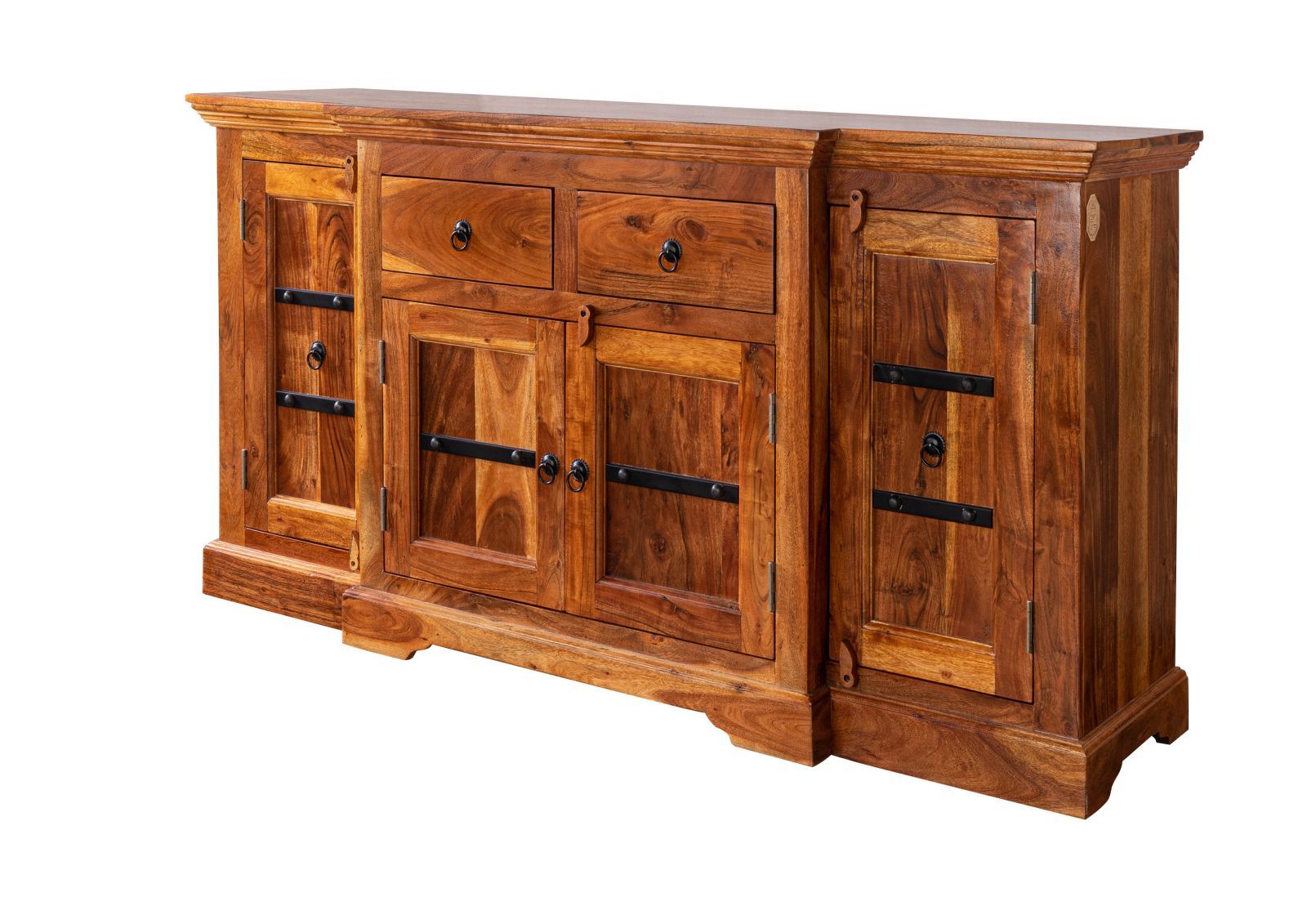 Komoda Oxford #0902 160X45X85 Cm Drewniana Akacja Lakierowana B 6897