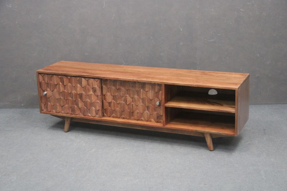 Szafka Rtv Mosayk #101 Akacja Lakierowana 145X36X46 Cm B 6078