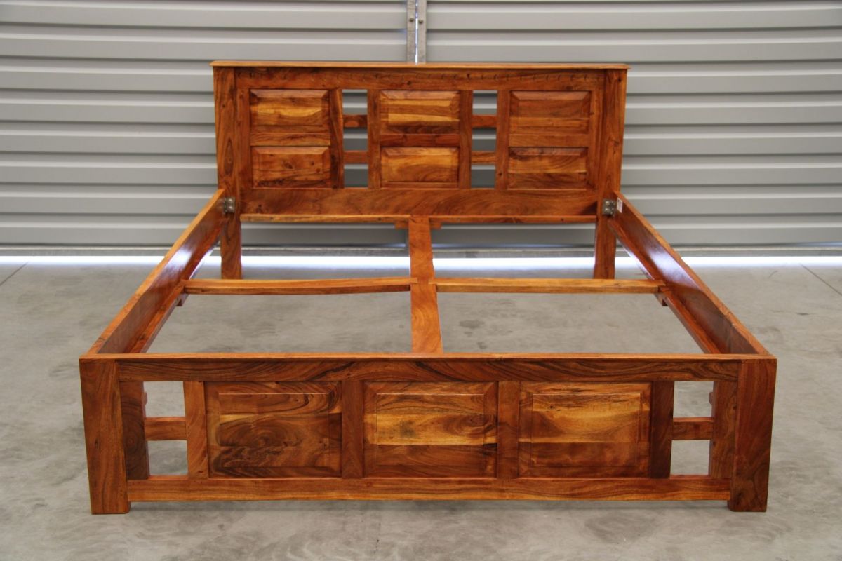 Łóżko Rama Oxford Honey #0252 Akacja Lakierowana 160X200 Cm B 6442