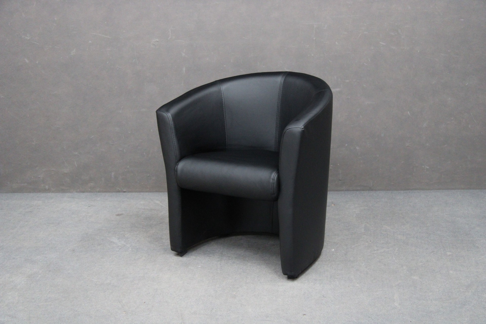 Fotel Ben Tapicerowany Czarny 70X60X75 Cm B 1848