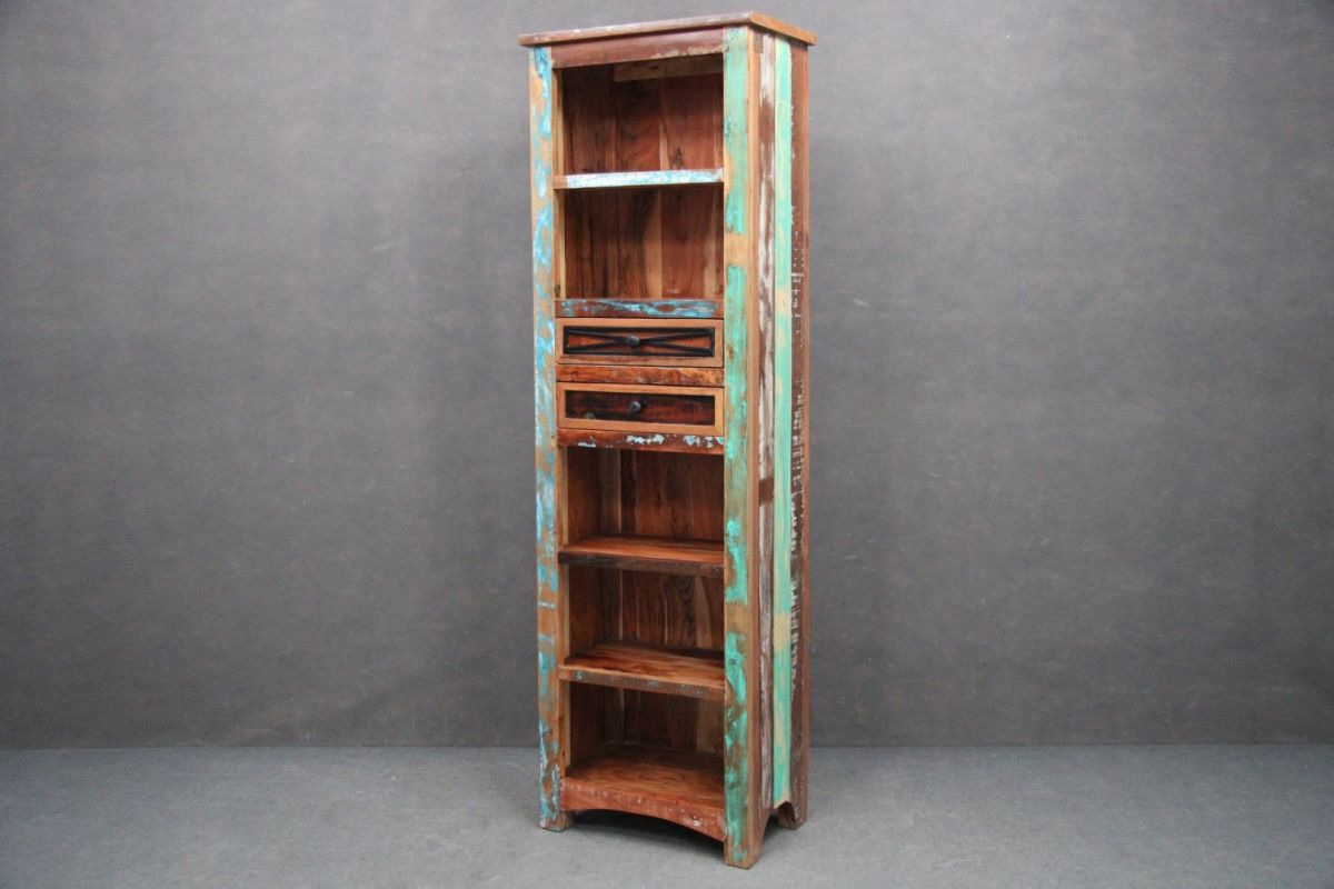 Regał Spirit #23 Lakierowane Lite Drewno Z Odzysku 35X60X190 Cm B 2505