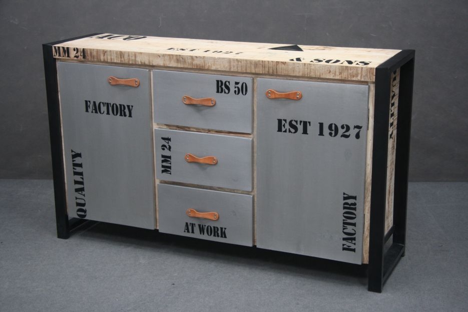 Komoda Factory #132 Lite Drewno Mango 145X40X85 Cm (1) B 4512