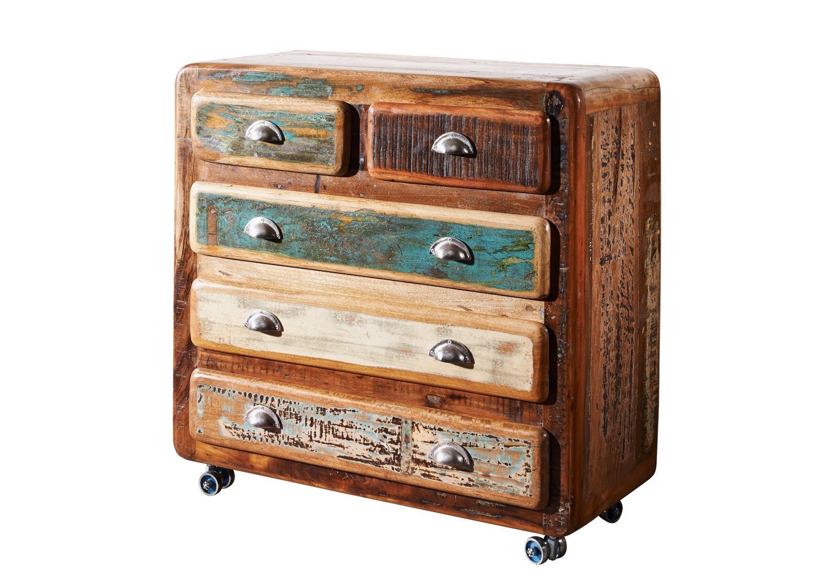 Komoda Freezy #36 Lakierowane Lite Drewno Z Odzysku 90X40X90 Cm (1) B 4634