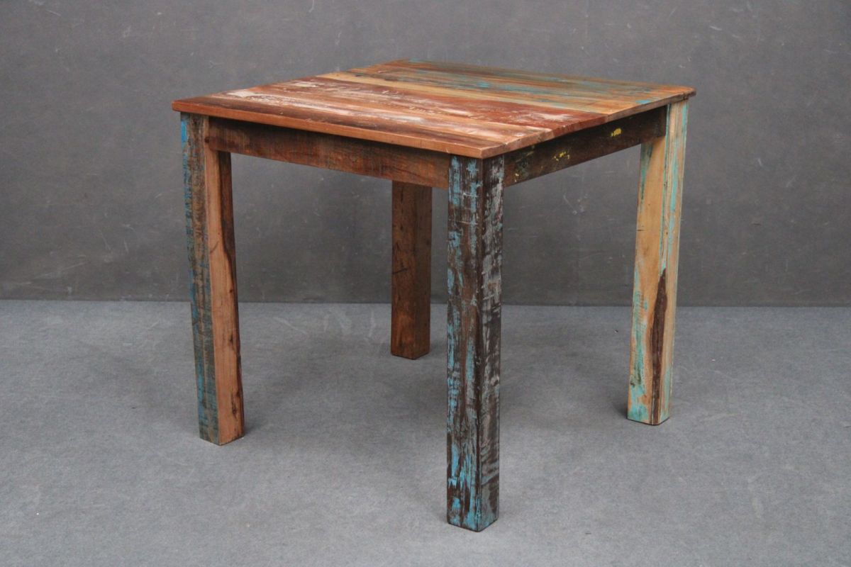 Stół Spirit #124 Drewniany Lakierowany Drewno Z Odzysku 80X80X76 Cm B 6670