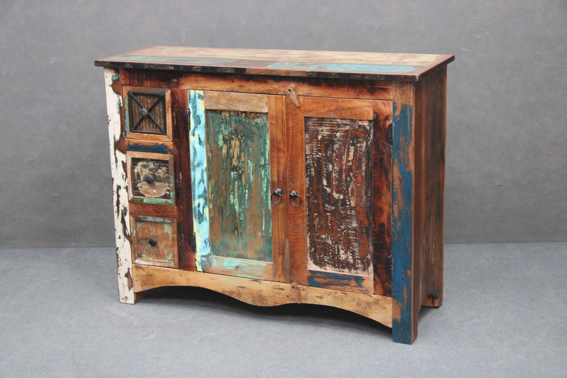 Komoda Spirit #17 Lakierowane Lite Drewno Z Odzysku 110X40X85 Cm B 1749