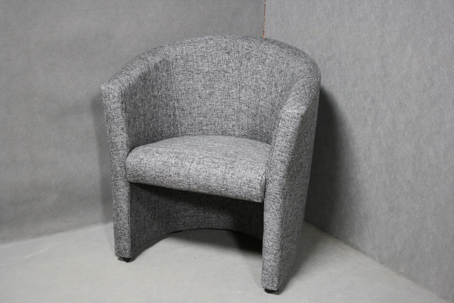 Fotel Ben Tapicerowany Popielaty 70X60X75 Cm  B 2151