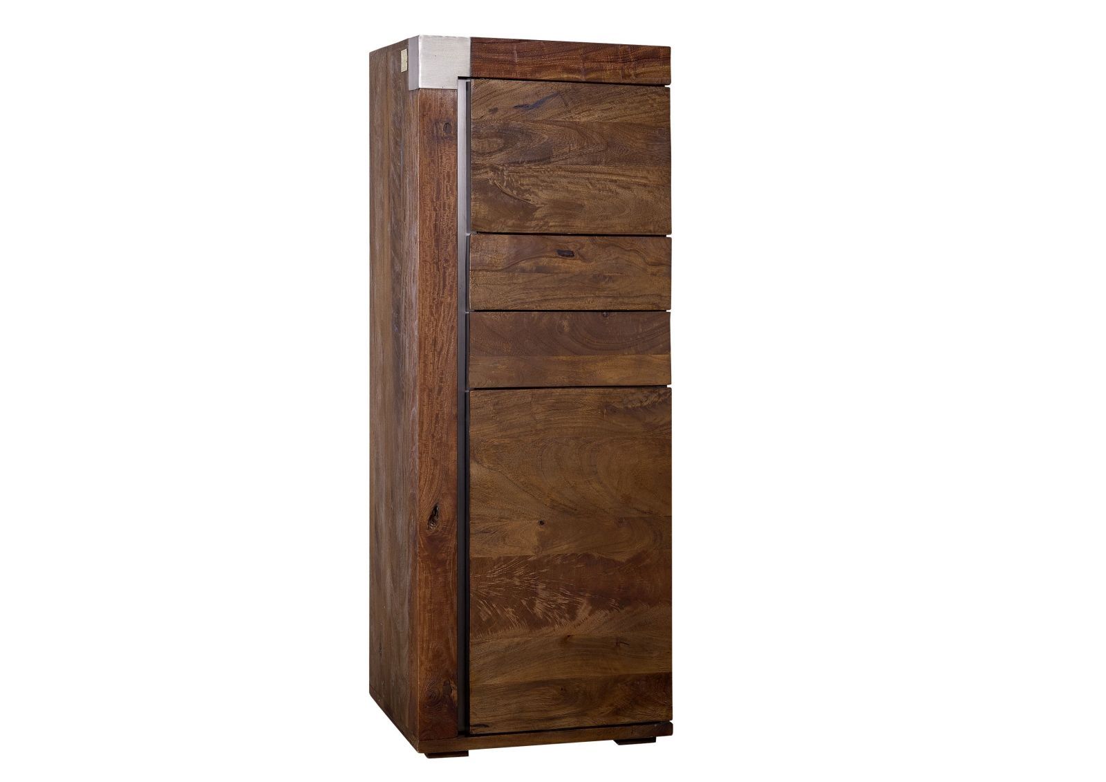 Komoda Drewniana Amsterdam #06 53X45X142 Cm Mango Lakierowane B 6916