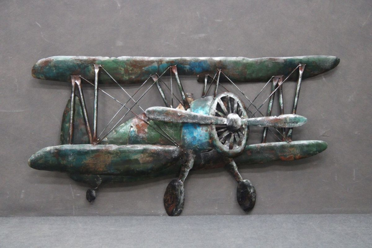 Obraz 3D Metal Art Dekoracja Samolot B 5277