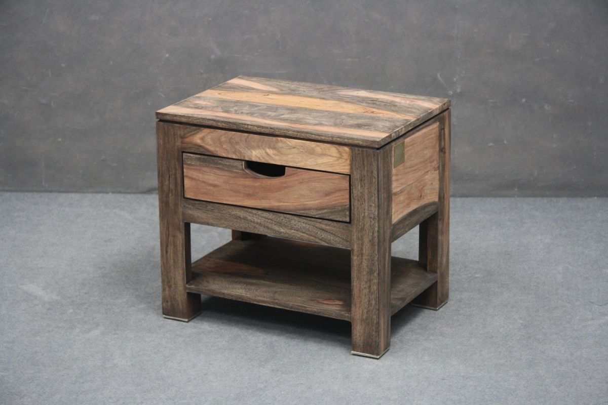 Szafka Nocna Nature Grey #91 Palisander Olejowany 50X35X45 Cm B 0770