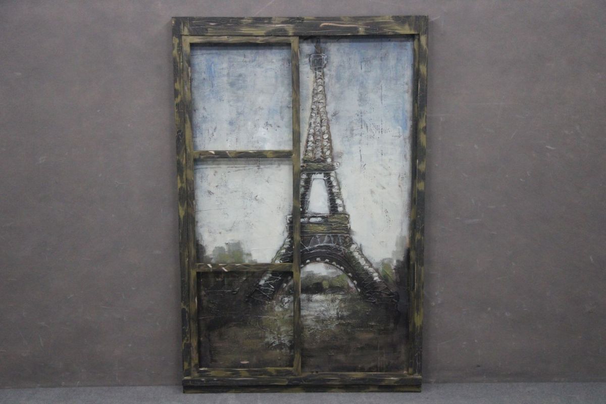 Obraz 3D Metal Art Dekoracja Eiffla B 5815