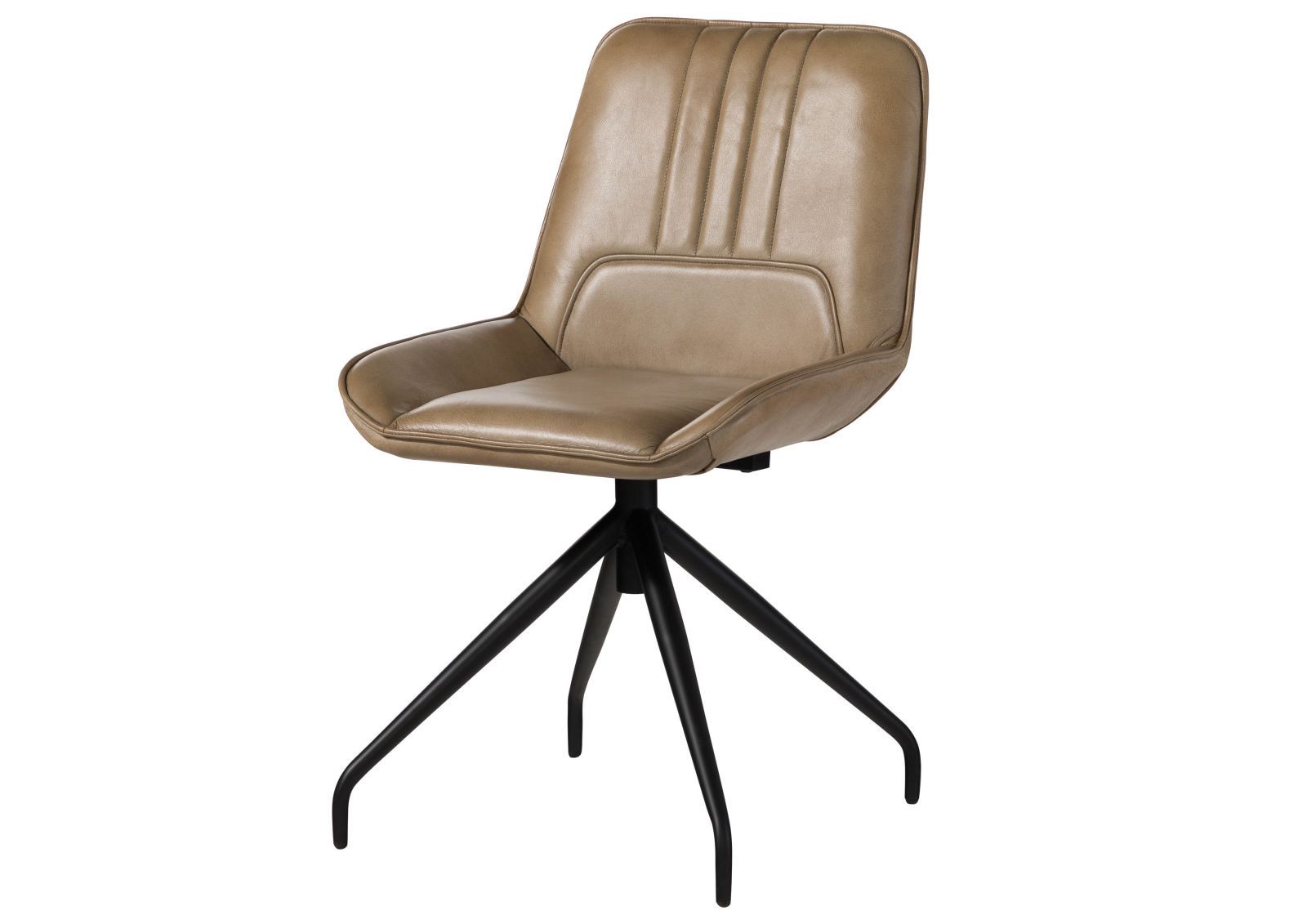 Krzesło Skórzane Iron Label #610 Skóra Naturalna I Metal 49X56X83 Cm B 8423