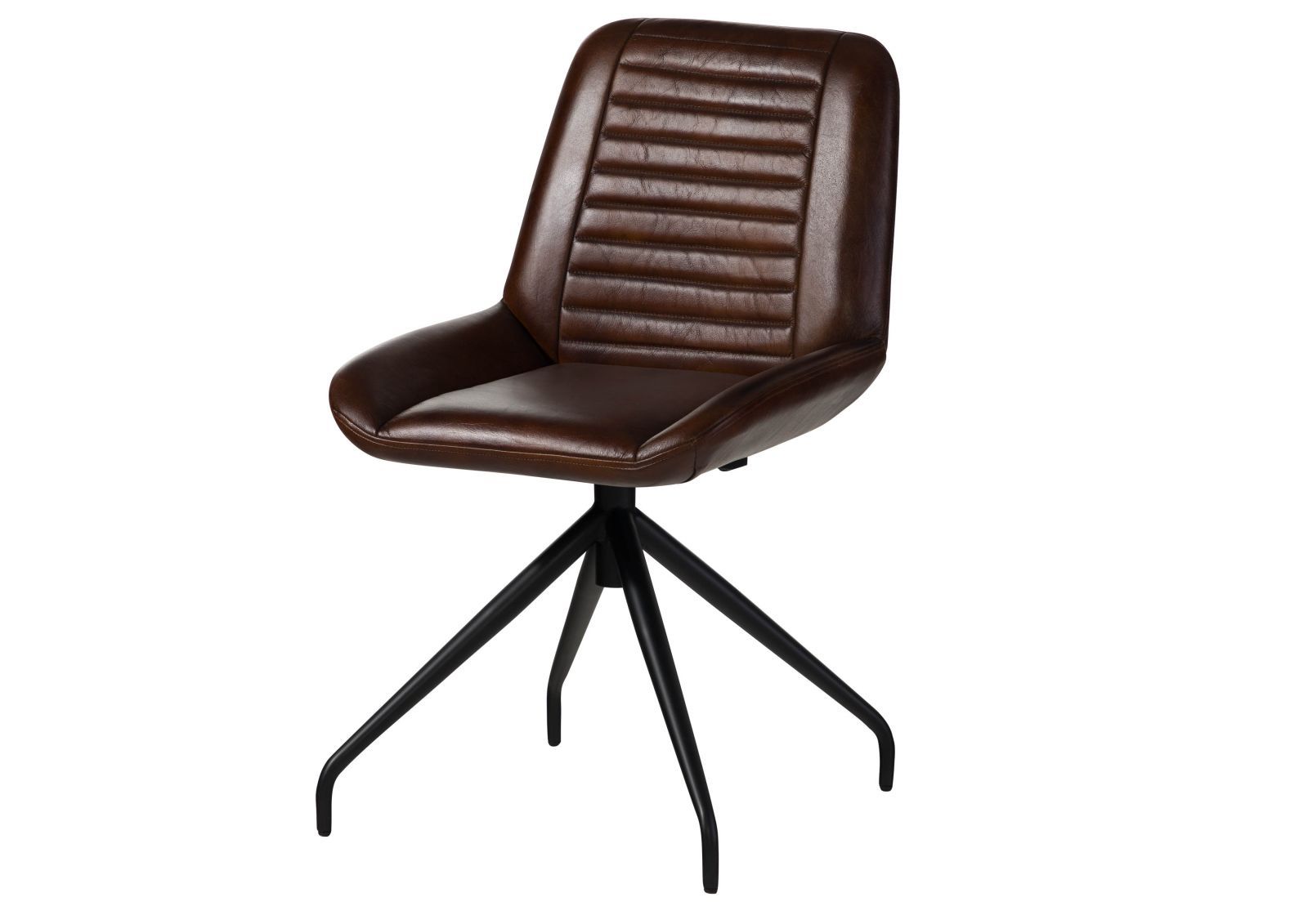 Krzesło Skórzane Iron Label #109 Skóra Naturalna I Metal 49X56X83 Cm B 8428