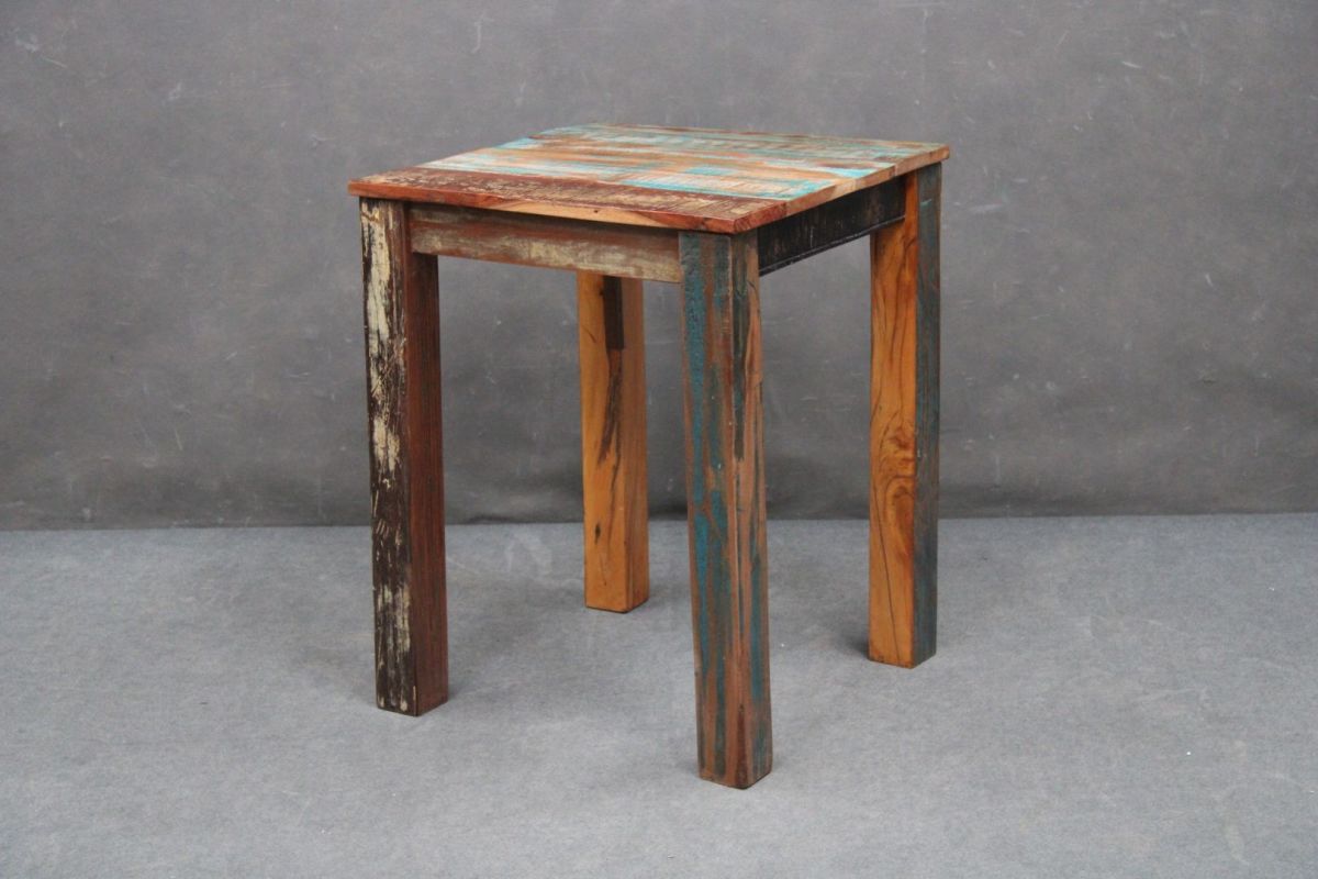 Stół Spirit #123 Lakierowane Drewno Z Odzysku 60X60X76 Cm B 6396