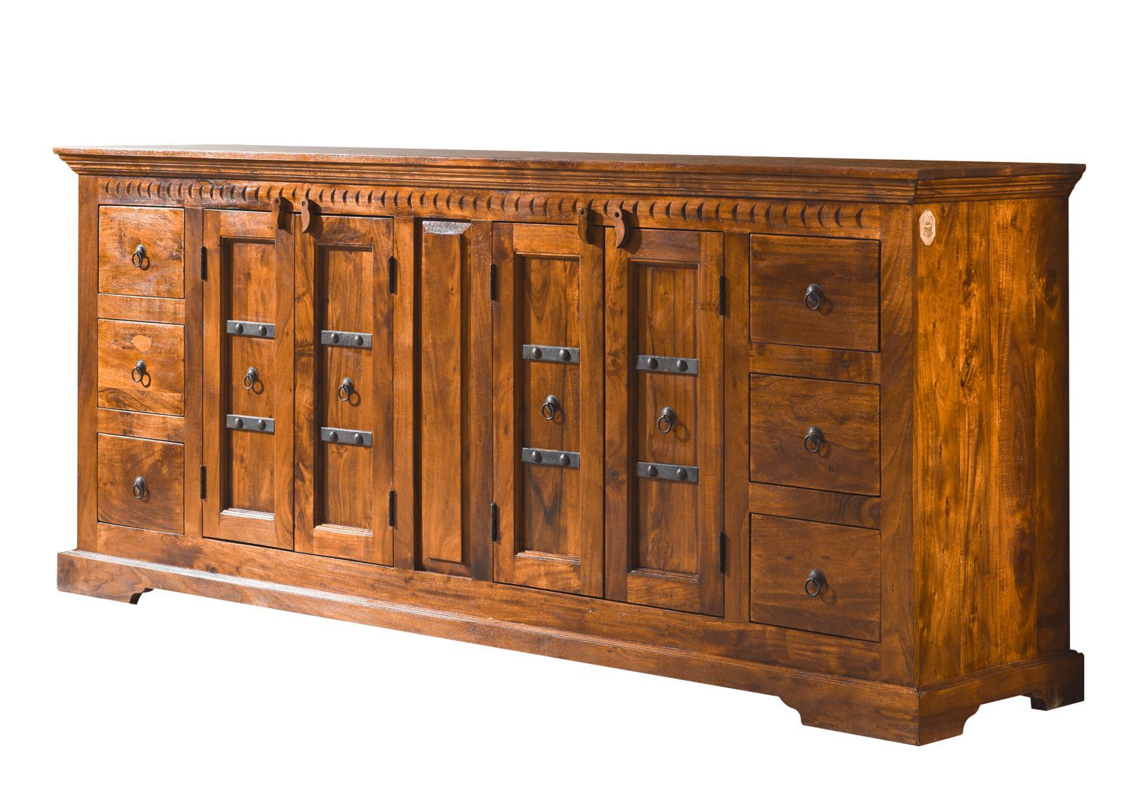 Komoda Oxford #0414 Akacja Lakierowana 212X50X92 Cm B 6825