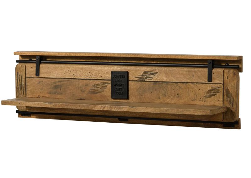 Półka Railway #190 Drewniana Mango Loft Woskowane 160X25X38 Cm  B 8010