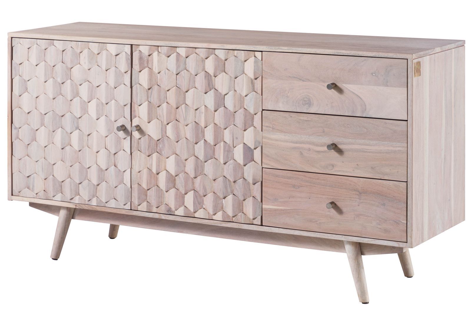 Komoda Mosayk Bianco #206 Akacja Lakierowana 145X42X75Cm B 8770