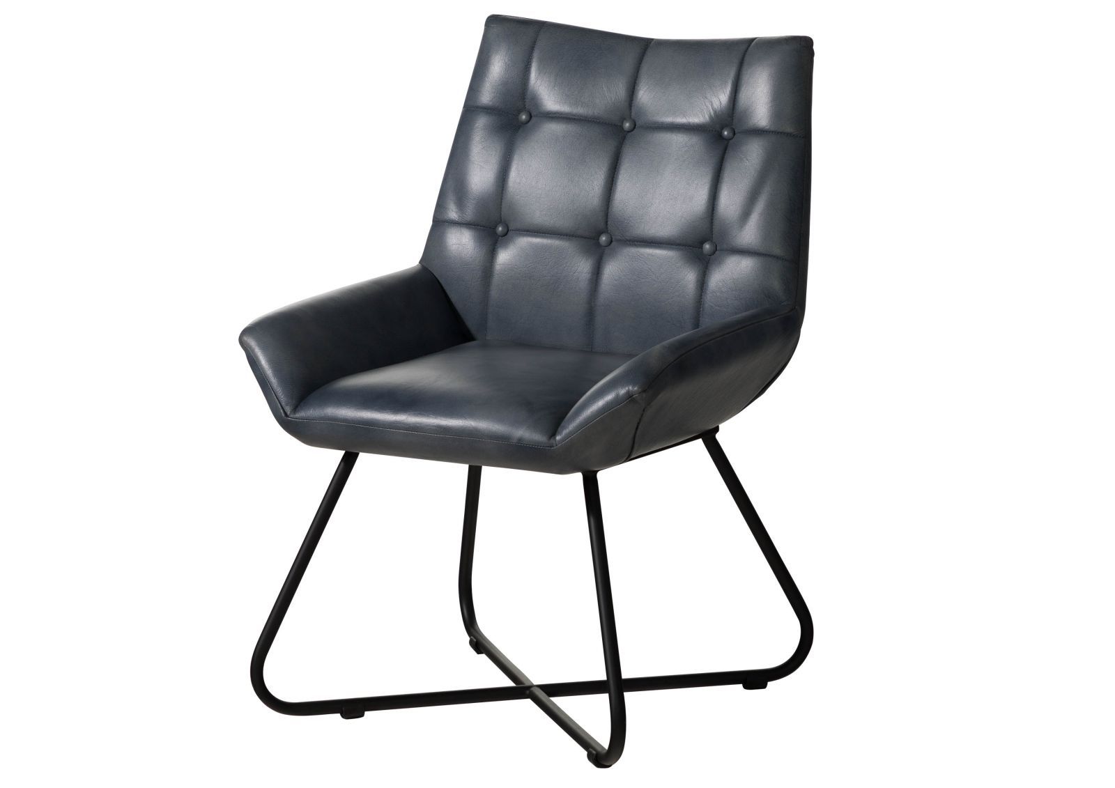 Krzesło Skórzane Iron Label #513 Skóra Naturalna I Metal 60X67X86 Cm B 8445