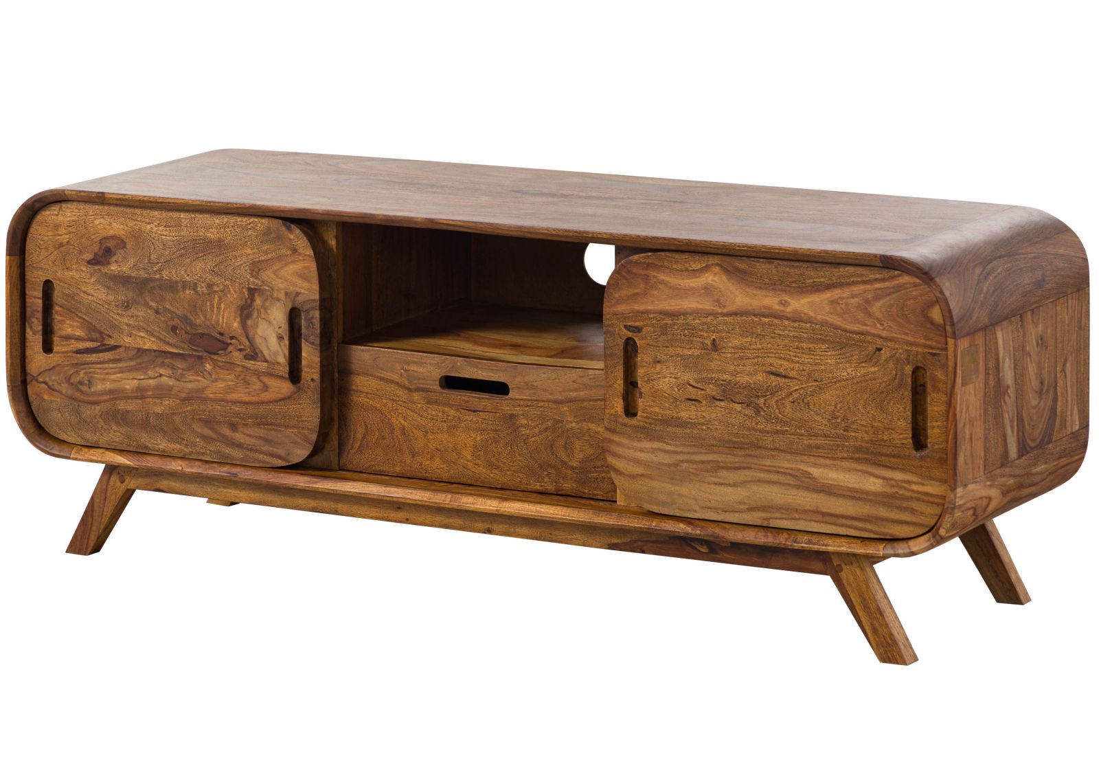 Szafka Rtv Mailand #125 Palisander Sheesham Lakierowany 134X40X48 Cm B 8662