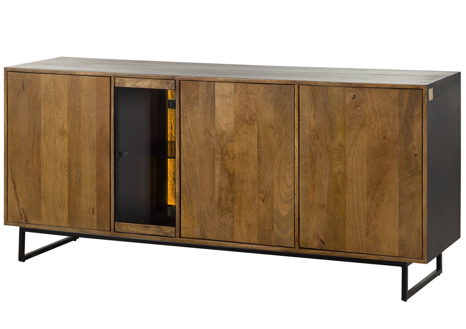 Komoda Drewniana Davis #21 180X47X81 Cm Mango Lakierowane B 8843
