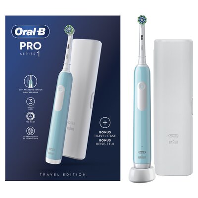Szczoteczka elektryczna ORAL-B Pro Series 1 Caribbean Niebieski + Etui