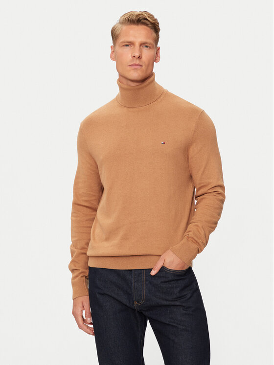Tommy Hilfiger Golf MW0MW28048 Beżowy Regular Fit