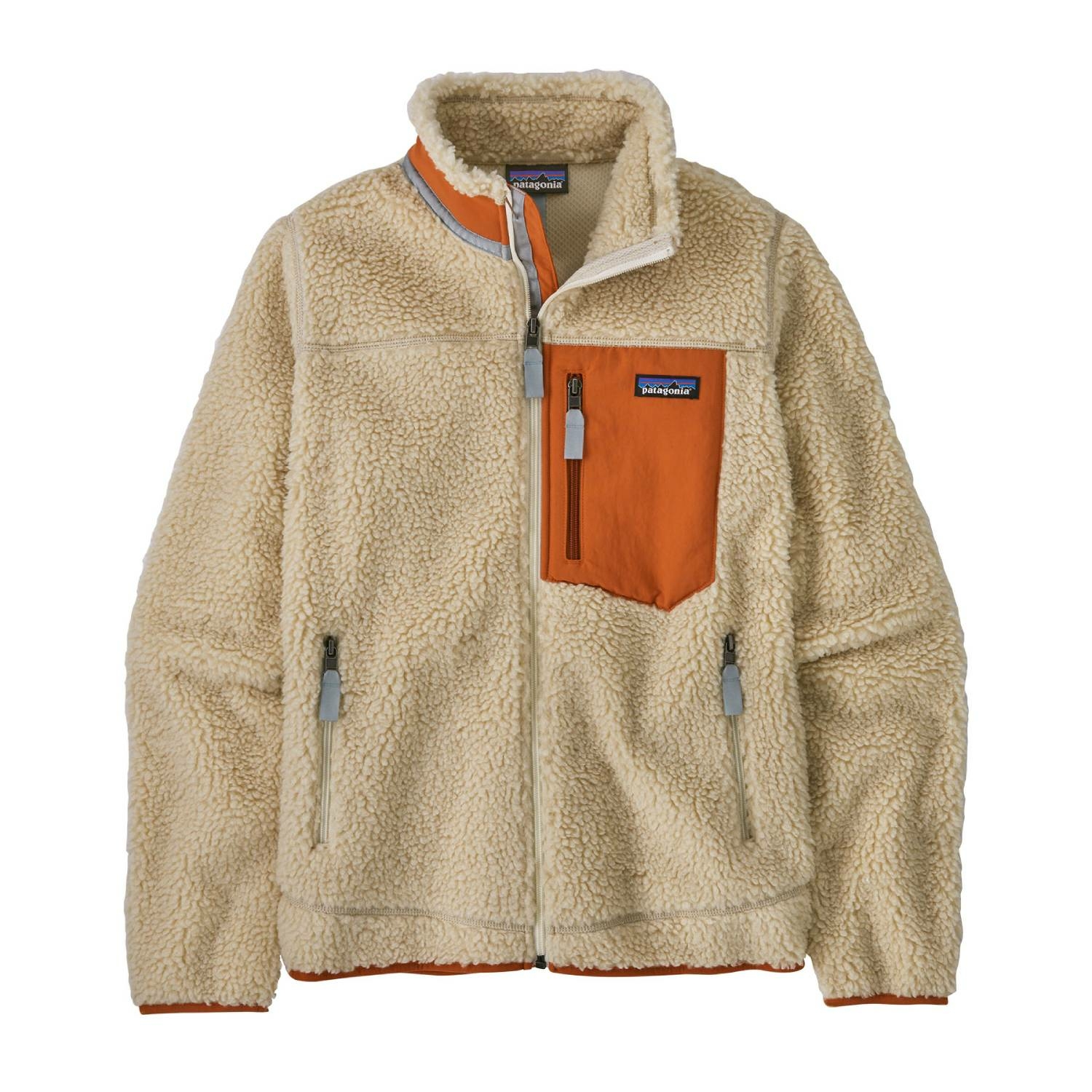 Damska kurtka polarowa Patagonia Classic Retro-X Fleece Jacket dark natural w/redtail rust - XS
