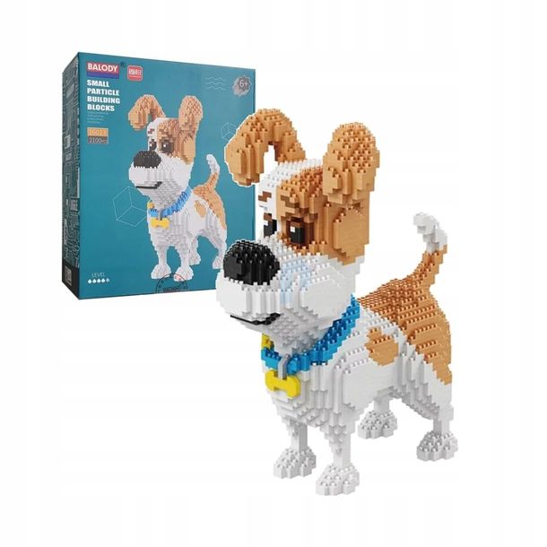Klocki Konstrukcyjne Rasy Psów PSY Jack Russel 2100 elementów