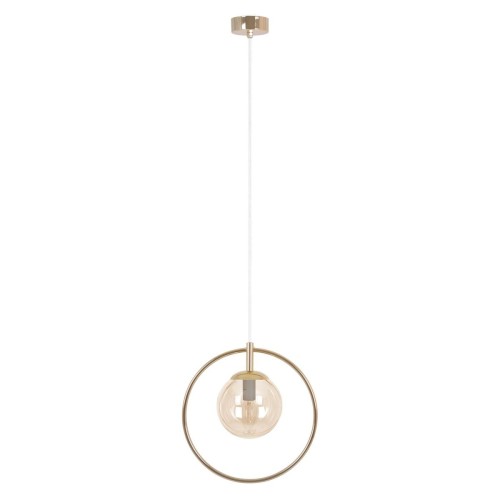 Sven lampa wisząca 1xE14 złota/bursztynowa K-5395