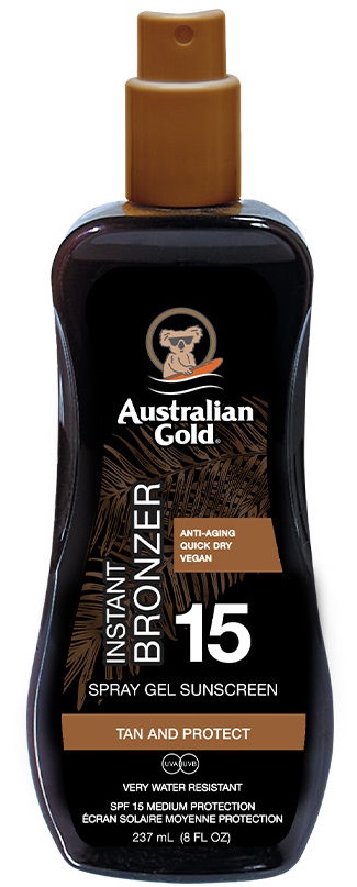Żel-spray Australian Gold Instant Bronzer SPF 15 237 ml