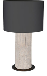 Britop Lampa stołowa Pino Simple, klosz antracyt, szara