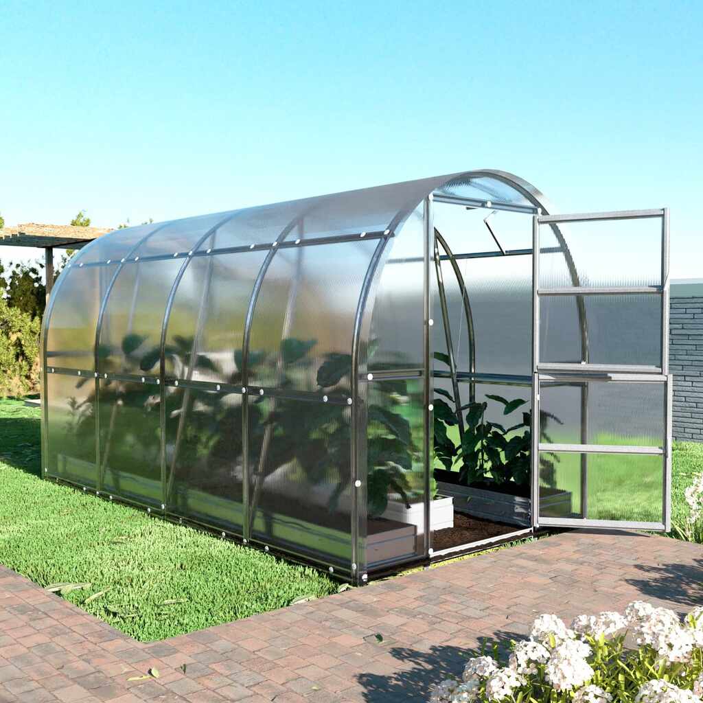 Szklarnia KLASIKA SLIM 2x4 m poliwęglan 6mm fundament 8m2