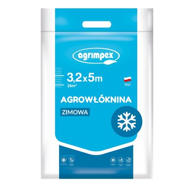 Agrimpex Agrowłóknina osłaniająca zimowa - hobby 3,2m x 5m, 50g/m2, marki AHZ32550