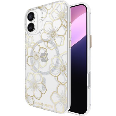 Etui CASE-MATE Floral Gems MagSafe do Apple iPhone 16 Plus Złoty | Bezpłatny transport