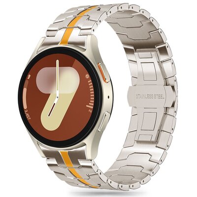 TECH-PROTECT STAINLESS LINE SAMSUNG GALAXY WATCH 4 / 5 / 5 PRO / 6 / 7 / FE TITANIUM/ORANGE