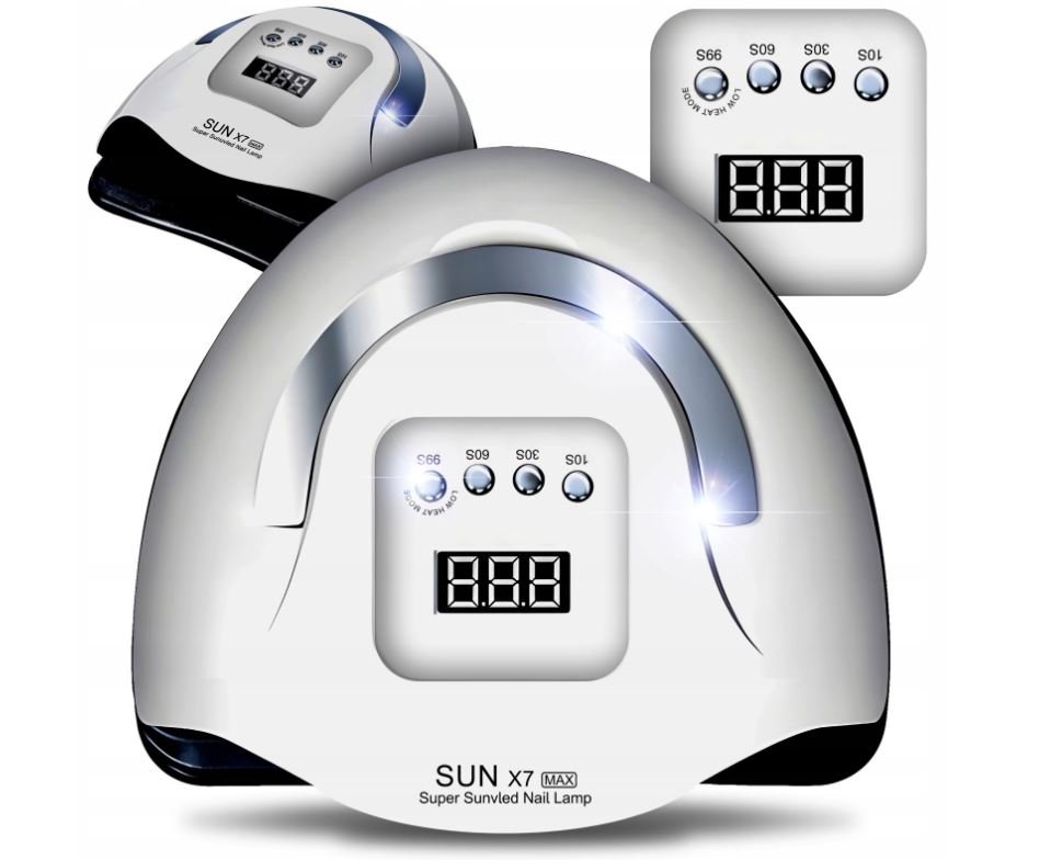 Lampa Do Paznokci 220w Do Hybryd Żeli Uv Led Sun X7 Dual Max Model 2024