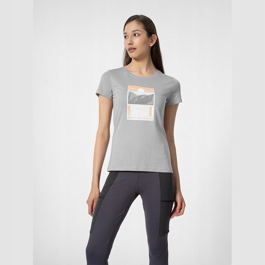 T-Shirt 4F 4FSS23TFTSF274 27S szary XS