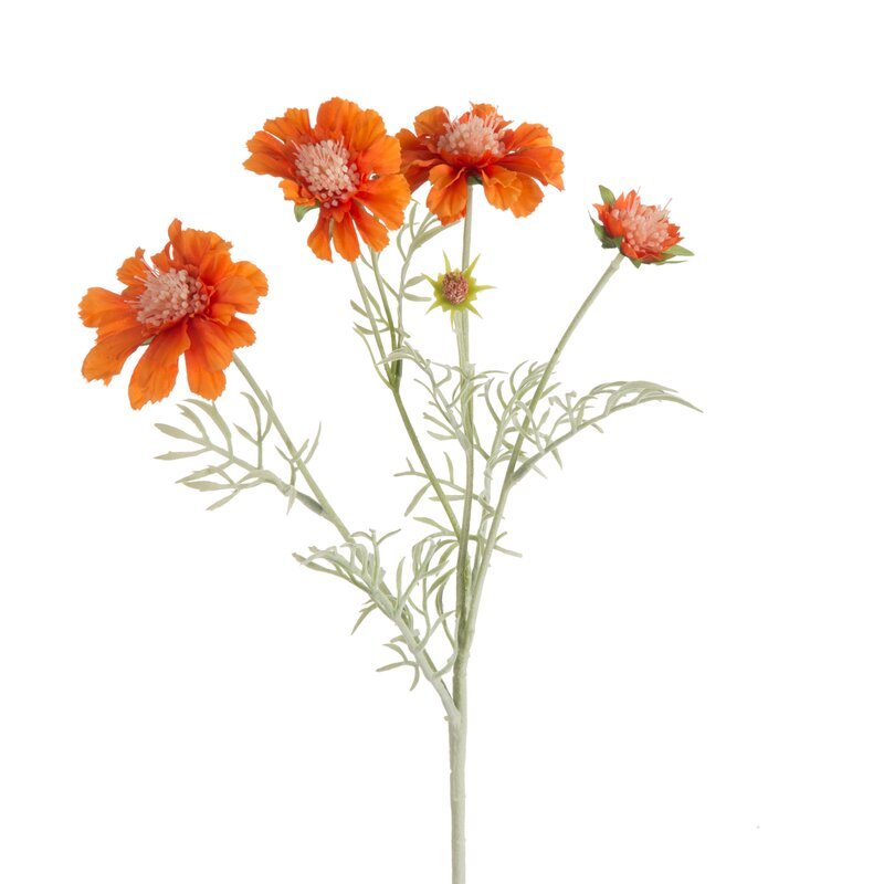Kwiat dekoracyjny, EUROFIRANY, Natu, pomarańczowy