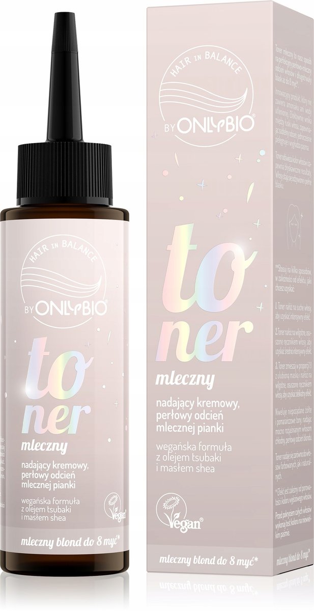ONLYBIO, Hair in Balance Toner Mleczny, 100ml