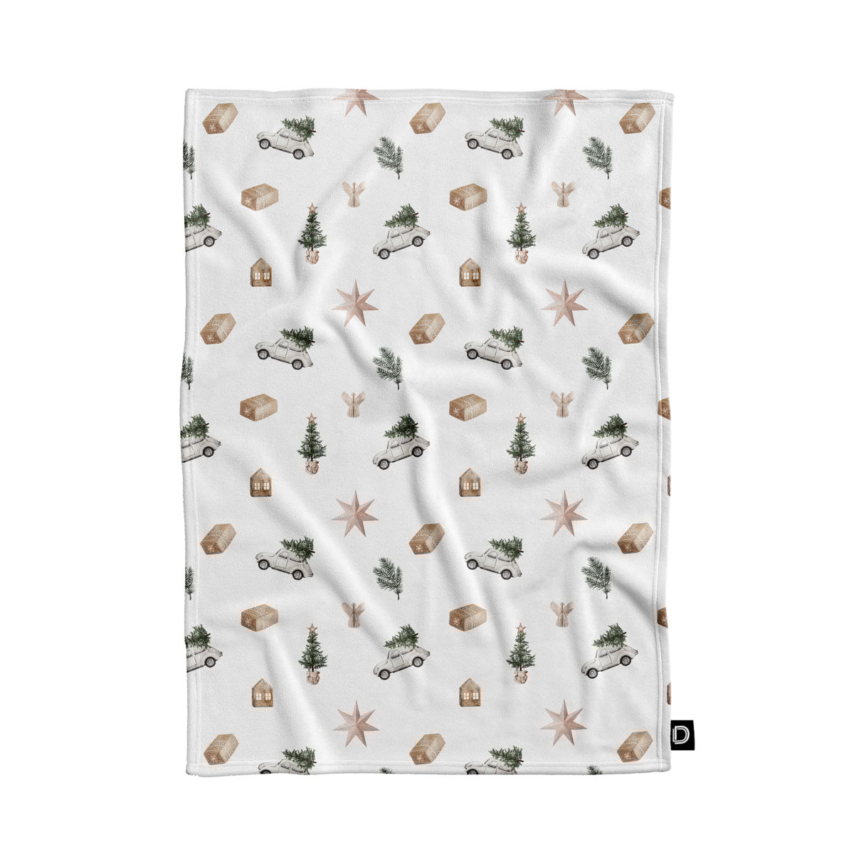 Koc pluszowy XMAS wzór XM10 | Magia Świąt 80 x 60 cm