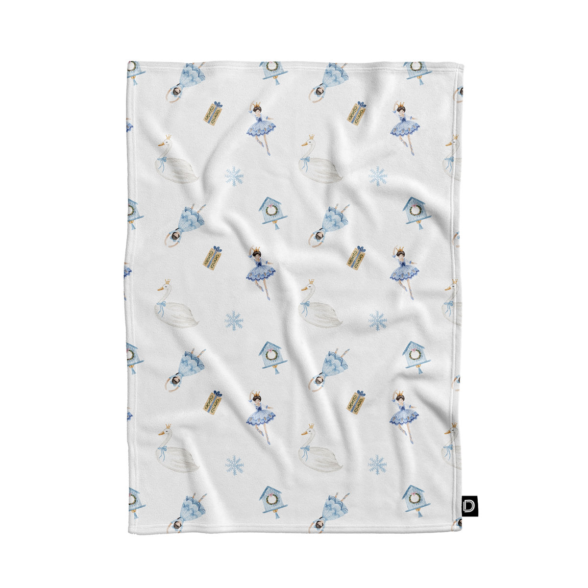 Koc pluszowy  XMAS wzór XM13 | Zimowy balet 150 x 200 cm